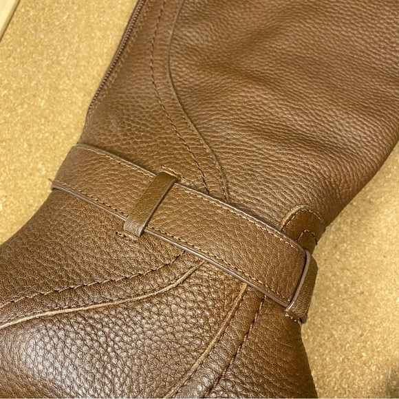 Tory Burch Claire 20MM Riding Boot Tumbled Leather Size 5.5 - Picture 6 of 16